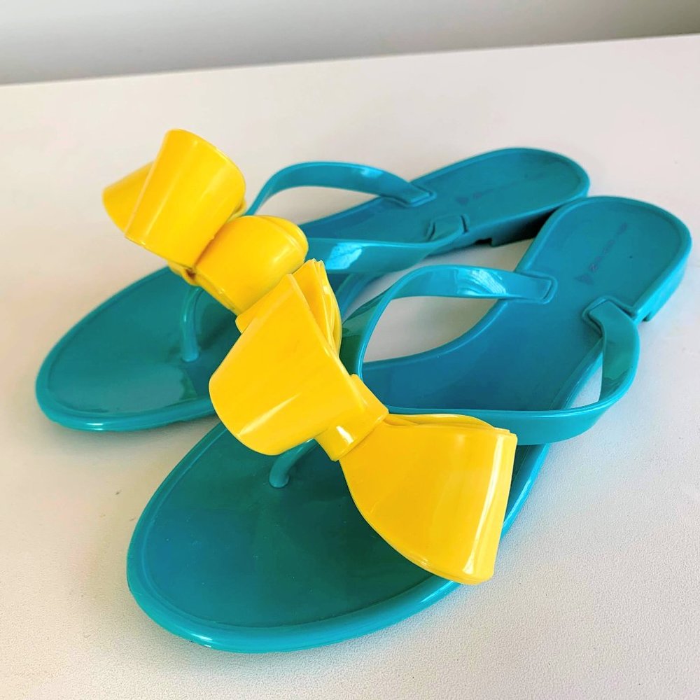 Steve Madden Bow Jelly Flip-flops 7-7.5